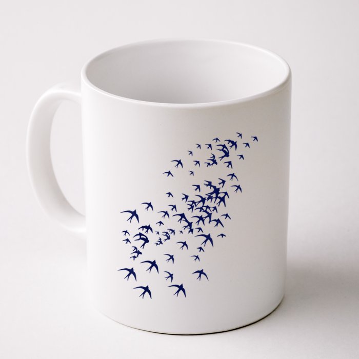 Swarm Of Swallows Flying Flock Of Birds For Nature Lovers Coffee Mug