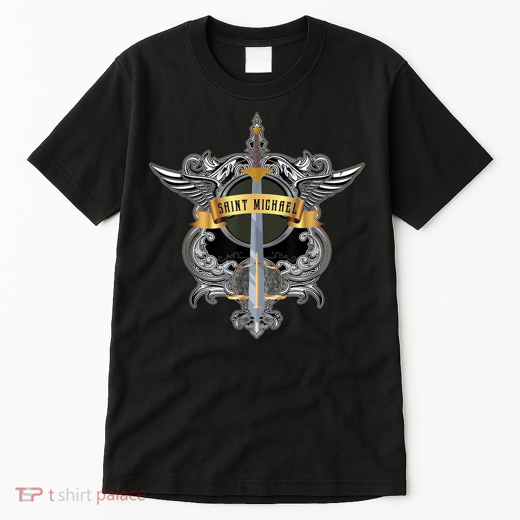 Sword Of Saint Michael The Archangel Catholic Men Tall T-Shirt