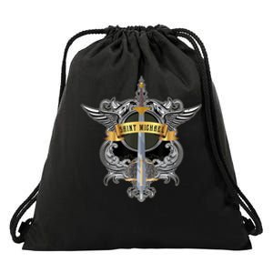 Sword Of Saint Michael The Archangel Catholic Men Drawstring Bag