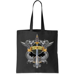 Sword Of Saint Michael The Archangel Catholic Men Tote Bag