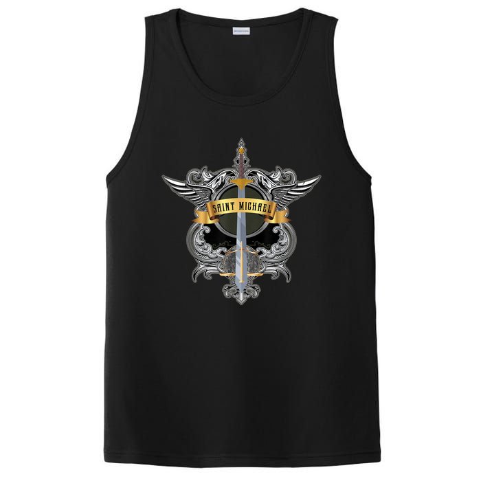 Sword Of Saint Michael The Archangel Catholic Men PosiCharge Competitor Tank