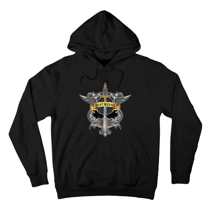 Sword Of Saint Michael The Archangel Catholic Men Tall Hoodie