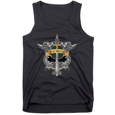 Sword Of Saint Michael The Archangel Catholic Men Tank Top