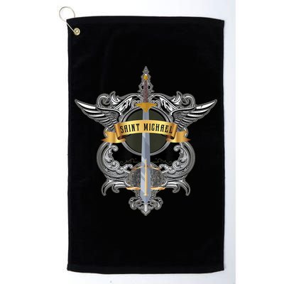 Sword Of Saint Michael The Archangel Catholic Men Golf Towel