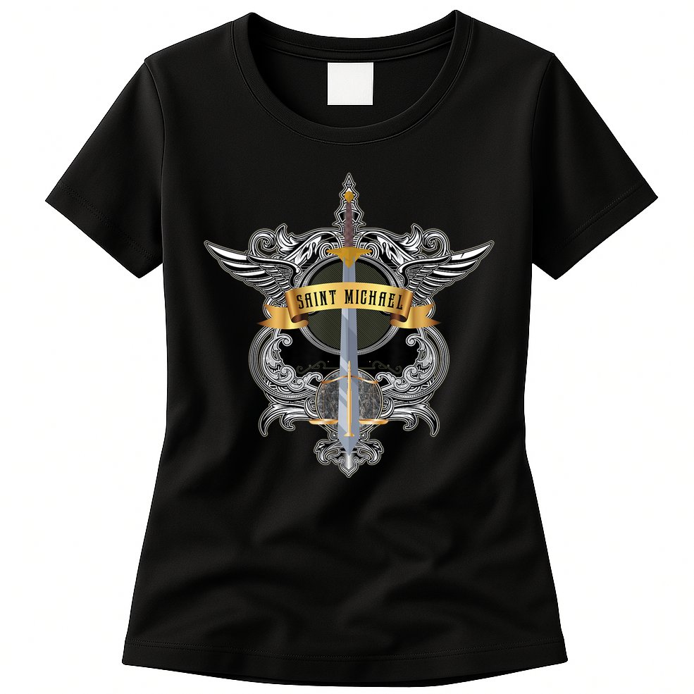 Sword Of Saint Michael The Archangel Catholic Men Womens T-Shirt