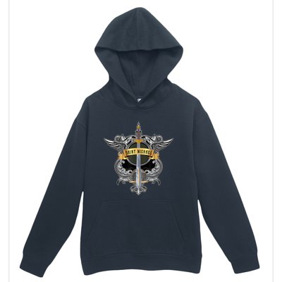 Sword Of Saint Michael The Archangel Catholic Men Urban Pullover Hoodie