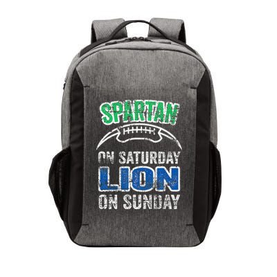 Spartan On Saturday Lion On Sunday Funny Detroit Vector Backpack