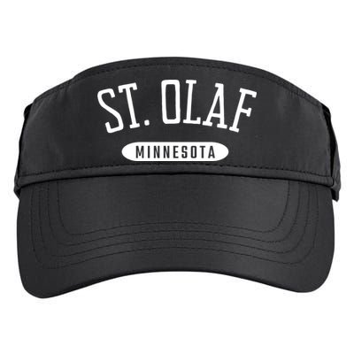 St. Olaf Shirt Classic Style St. Olaf Minnesota MN Adult Drive Performance Visor