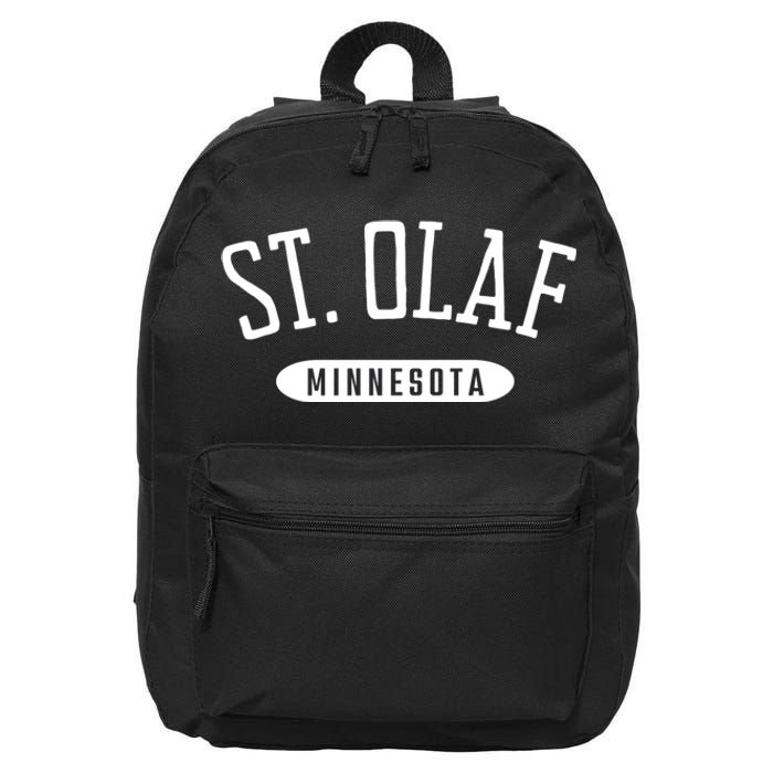 St. Olaf Shirt Classic Style St. Olaf Minnesota MN 16 in Basic Backpack