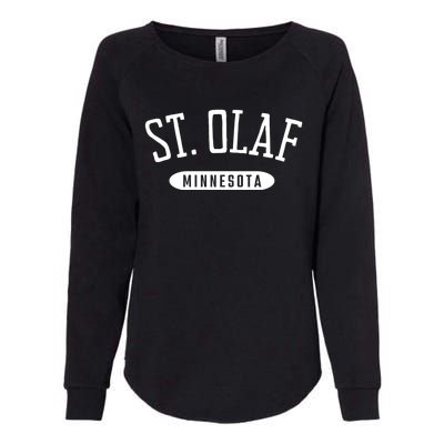 St. Olaf Shirt Classic Style St. Olaf Minnesota MN Womens California Wash Sweatshirt