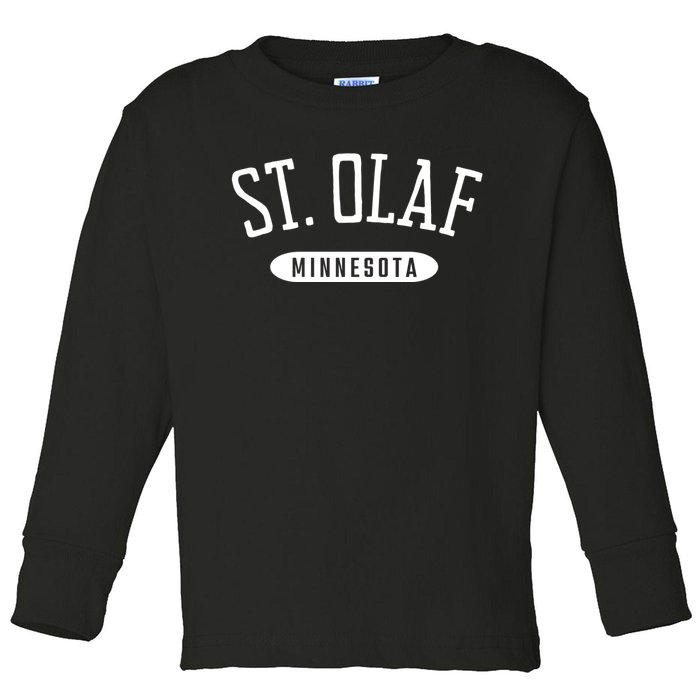 St. Olaf Shirt Classic Style St. Olaf Minnesota MN Toddler Long Sleeve Shirt