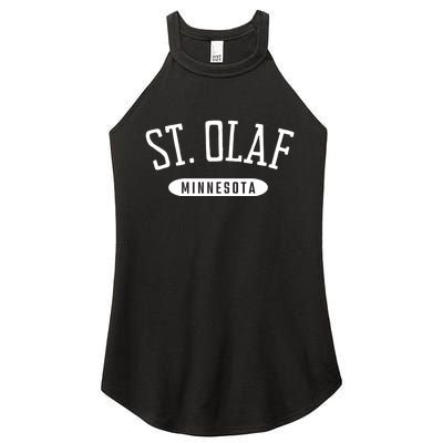 St. Olaf Shirt Classic Style St. Olaf Minnesota MN Women's Perfect Tri Rocker Tank