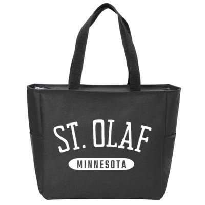 St. Olaf Shirt Classic Style St. Olaf Minnesota MN Zip Tote Bag