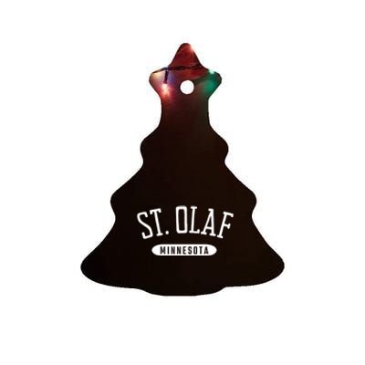 St. Olaf Shirt Classic Style St. Olaf Minnesota MN Ceramic Tree Ornament