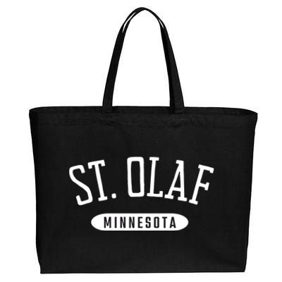 St. Olaf Shirt Classic Style St. Olaf Minnesota MN Cotton Canvas Jumbo Tote