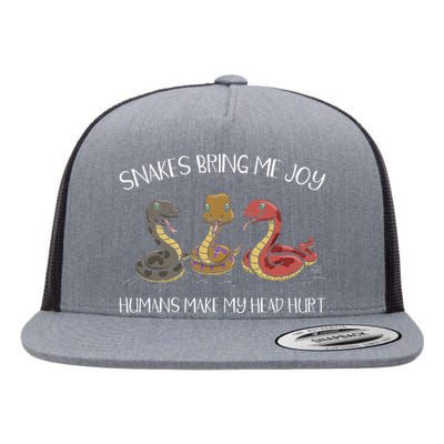 Snake Owner Snake Collector Snake Whisperer Serpent Flat Bill Trucker Hat