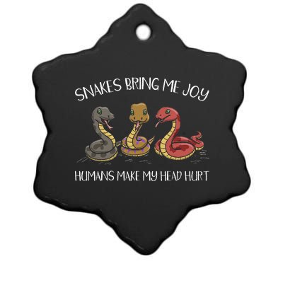 Snake Owner Snake Collector Snake Whisperer Serpent Ceramic Star Ornament