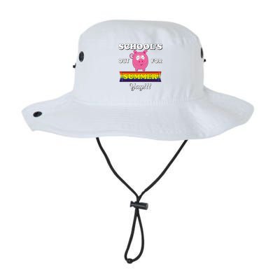 School's Out Summer Cute Gift Last Day School Cute Pig Piggie Piggy Gift Legacy Cool Fit Booney Bucket Hat