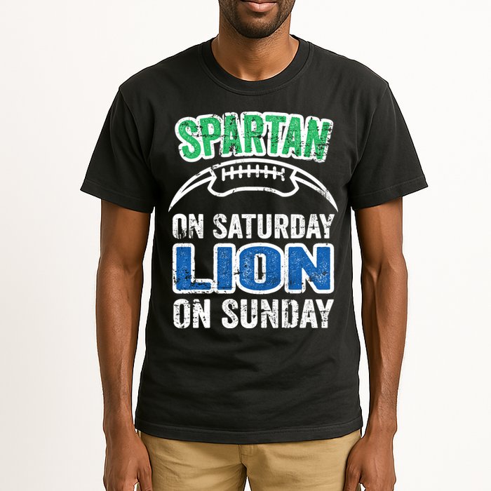 Spartan On Saturday Lion On Sunday Detroit Won Tall T-Shirt