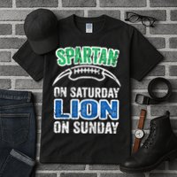 Spartan On Saturday Lion On Sunday Detroit Won Tall T-Shirt