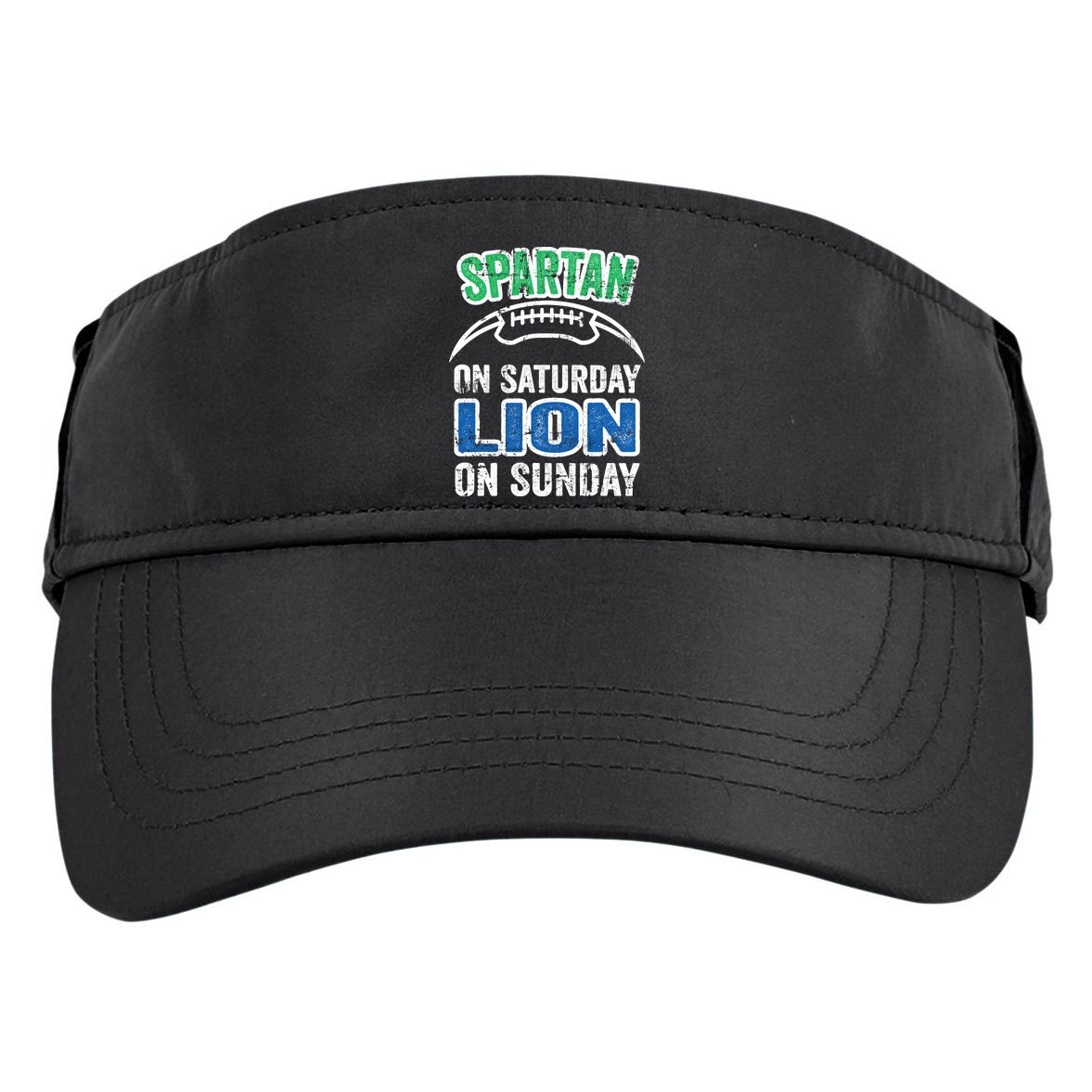 Spartan On Saturday Lion On Sunday Detroit Won Adult Drive Performance Visor