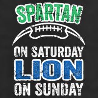 Spartan On Saturday Lion On Sunday Detroit Won Adult Drive Performance Visor