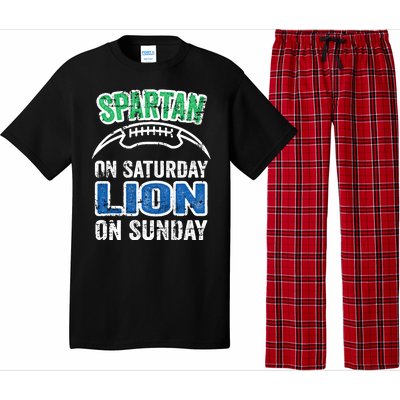 Spartan On Saturday Lion On Sunday Detroit Won Pajama Set