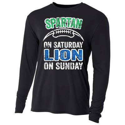 Spartan On Saturday Lion On Sunday Detroit Won Cooling Performance Long Sleeve Crew