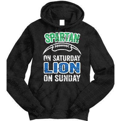 Spartan On Saturday Lion On Sunday Detroit Won Tie Dye Hoodie