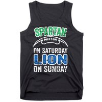 Spartan On Saturday Lion On Sunday Detroit Won Tank Top