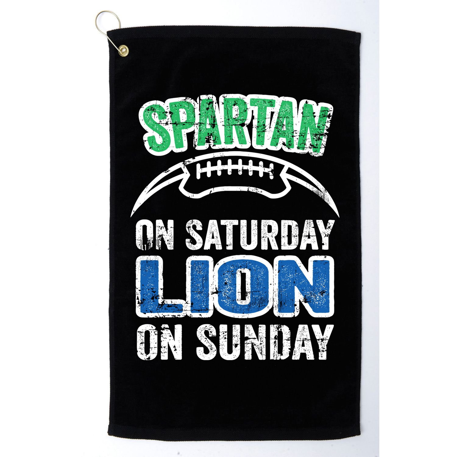 Spartan On Saturday Lion On Sunday Detroit Won Golf Towel