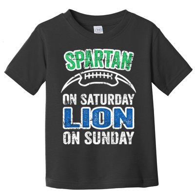 Spartan On Saturday Lion On Sunday Detroit Won Toddler T-Shirt
