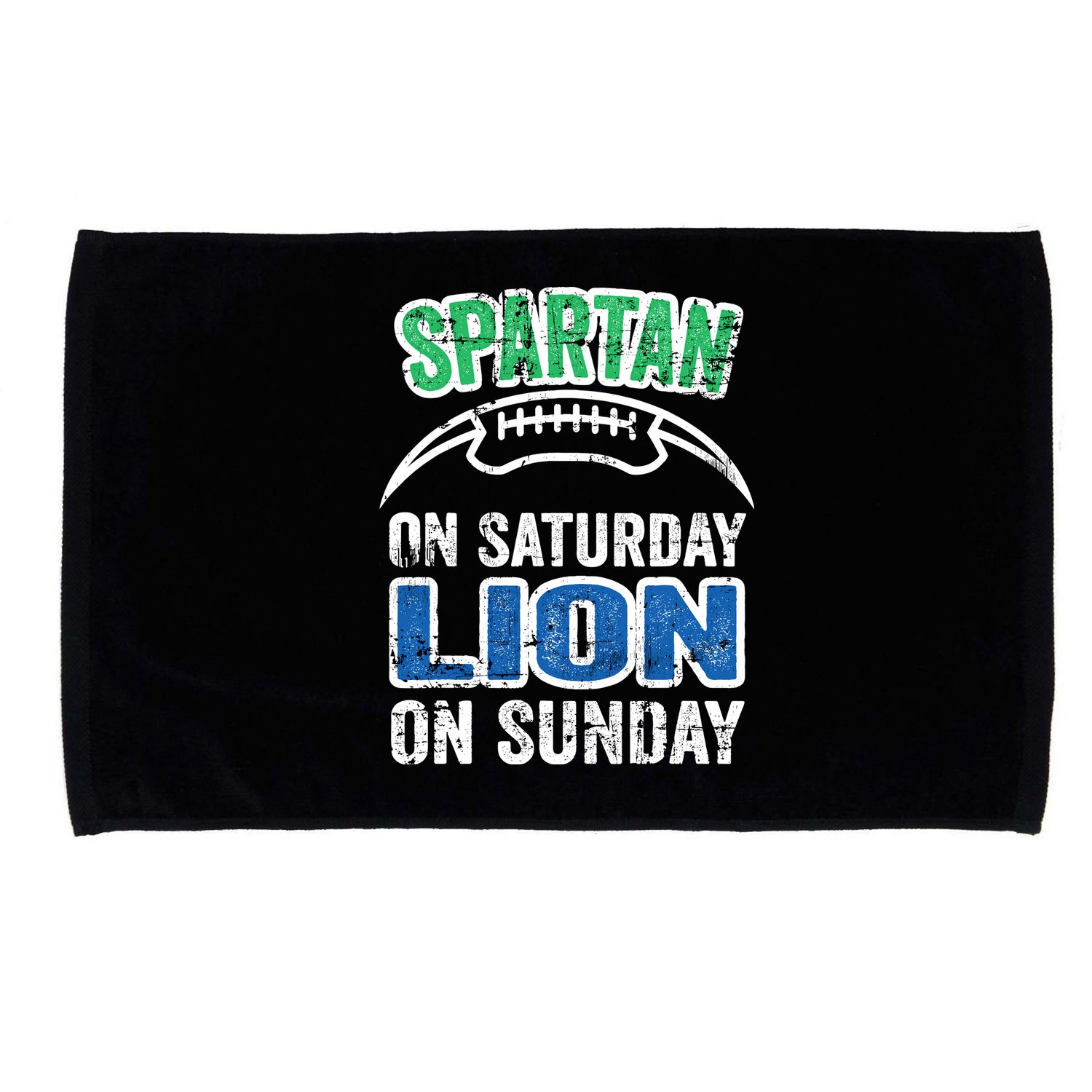 Spartan On Saturday Lion On Sunday Detroit Won Microfiber Hand Towel