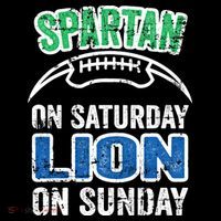 Spartan On Saturday Lion On Sunday Detroit Won Wool Snapback Cap