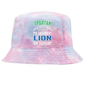 Spartan On Saturday Lion On Sunday Detroit Won Tie-Dyed Bucket Hat