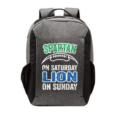 Spartan On Saturday Lion On Sunday Detroit Won Vector Backpack