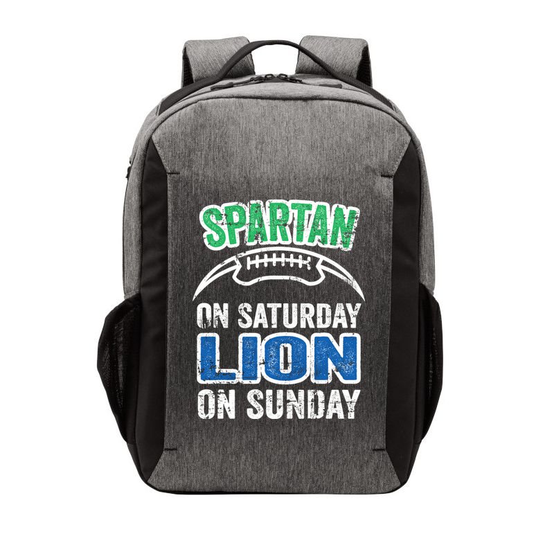 Spartan On Saturday Lion On Sunday Detroit Won Vector Backpack