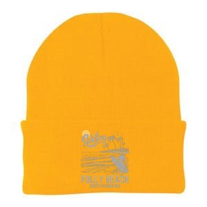 Surfing Old School Folly Beach South Carolina Knit Cap Winter Beanie