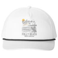 Surfing Old School Folly Beach South Carolina Snapback Five-Panel Rope Hat