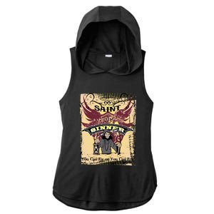 Saint Or Sinner You Can Fly Or You Can Fry! Ladies PosiCharge Tri-Blend Wicking Draft Hoodie Tank