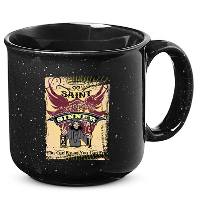 Saint Or Sinner You Can Fly Or You Can Fry! 15oz Campfire Ceramic Mug