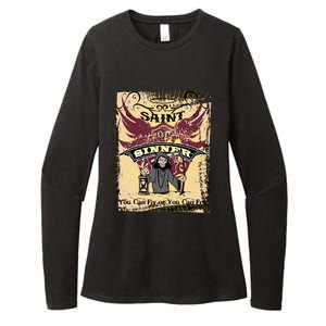 Saint Or Sinner You Can Fly Or You Can Fry! Womens CVC Long Sleeve Shirt