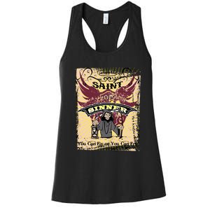 Saint Or Sinner You Can Fly Or You Can Fry! Women's Racerback Tank