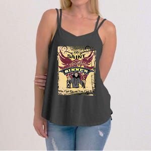 Saint Or Sinner You Can Fly Or You Can Fry! Women's Strappy Tank