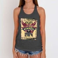 Saint Or Sinner You Can Fly Or You Can Fry! Women's Knotted Racerback Tank