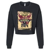 Saint Or Sinner You Can Fly Or You Can Fry! Cropped Pullover Crew