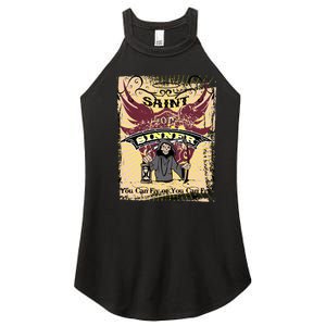 Saint Or Sinner You Can Fly Or You Can Fry! Women's Perfect Tri Rocker Tank