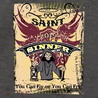 Saint Or Sinner You Can Fly Or You Can Fry! Vector Backpack