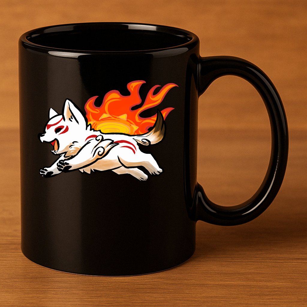 Summer Okami 11oz C Handle Ceramic Mug