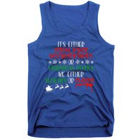 Sleighin Or Slayin Christmas Movie Funny Serial Xmas Cute Gift Tank Top